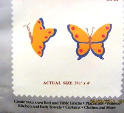 AUNT MARTHA'S HOT IRON TRANSFER ''BUTTERFLIES'' NEW